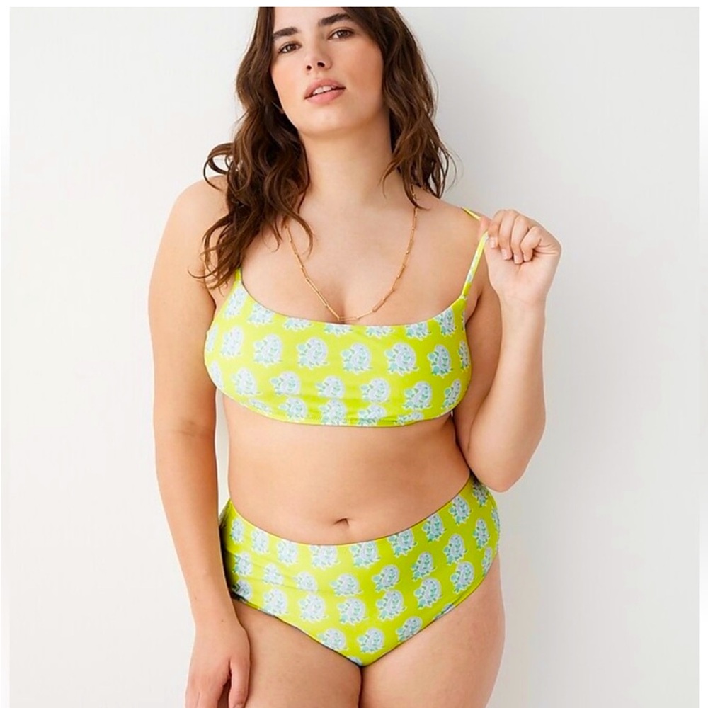 SZ Blockprints X J. Crew bikini top small